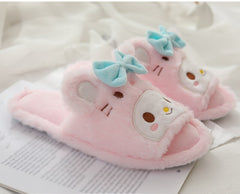 BEAUTIFUL FURY PLUSH SLIPPERS FOR WINTER