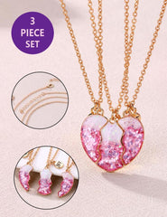 EXQUISITE BFF NECKLACE SET SPARKLES