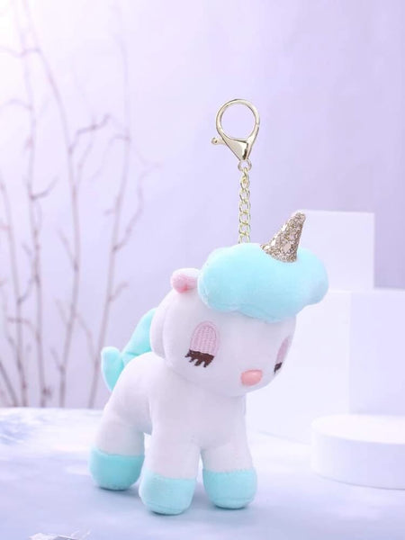 ADORABLE UNICORN PLUSH KEYCHAIN