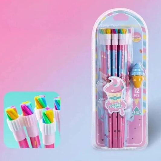 SWEET TIME ICECREAM PENCIL SET SPARKLES