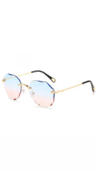 LUXURY RIMLESS SUNGLASSES SPARKLES