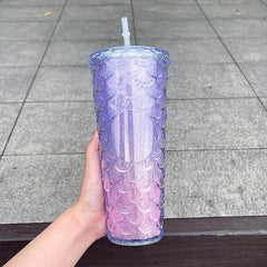 GLITTERY MERMAID SCALES SIPPER SPARKLES