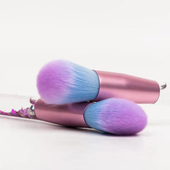 GLITTERY MAKEUP BRUSH SET SPARKLES