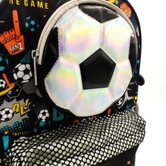 AESTHETIC FOOTBALL BACKPACK SPARKLES