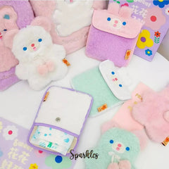 CUTE FLUFFY POUCH SPARKLES