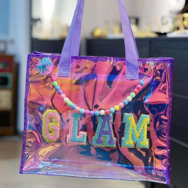 HOLOGRAPHIC TOTE BAG SPARKLES