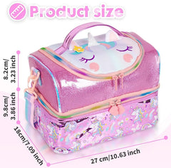 FOREVER GLITTER DUAL COMPARTMENT LUNCH BAG SPARKLES