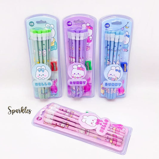 12 PENCILS SET SPARKLES