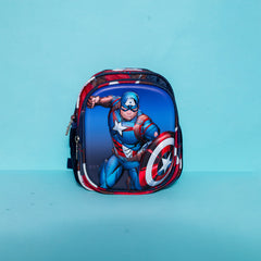 AESTHETIC CAPTAIN AMERICA BACKPACK SPARKLES