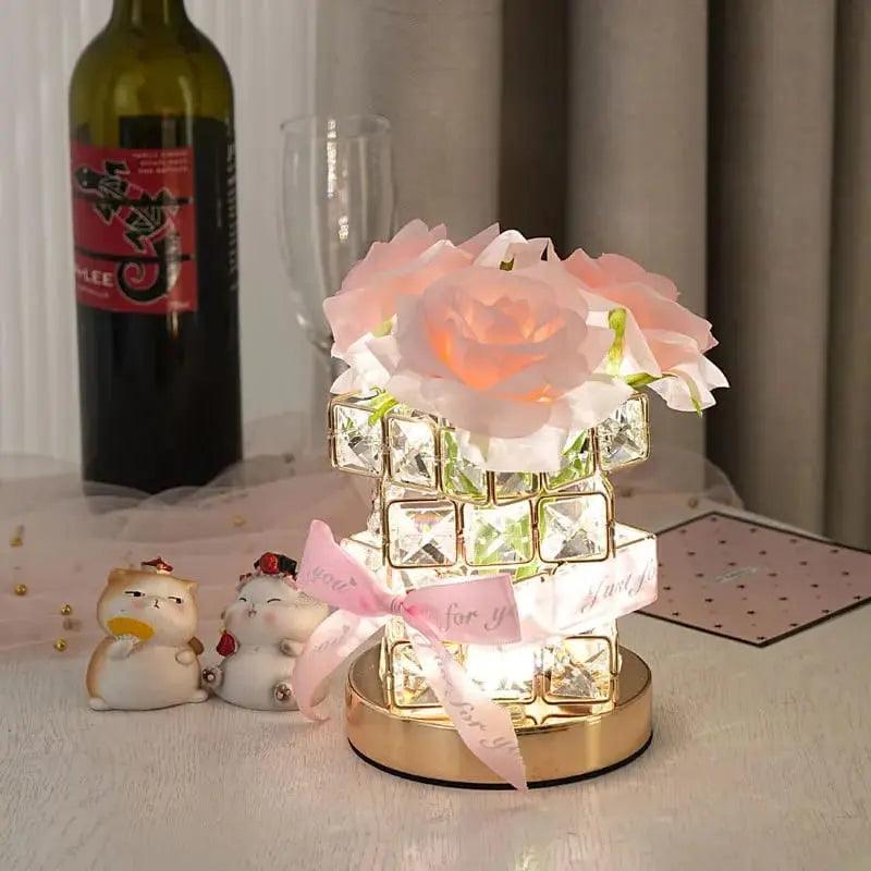 FLORAL CRYSTAL TABLE LAMP - Sparkles