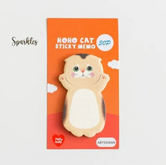 QUIRKY KITTY MEMO PAD