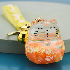 JAPANESE CAT KEYCHAIN SPARKLES