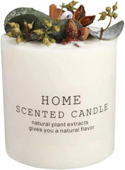 ROMANTIC DRIED FLOWER CANDLE SPARKLES