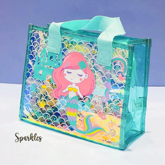 TRENDY HOLOGRAPHIC TOTE BAG SPARKLES