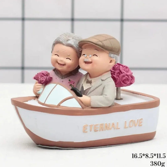 ETERNAL LOVE BOAT SCULPTURE SPARKLES