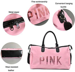 P I N K TRAVEL BAG SPARKLES