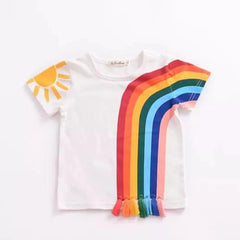 RAINBOW TASSEL SHIRT FOR SUMMER SPARKLES