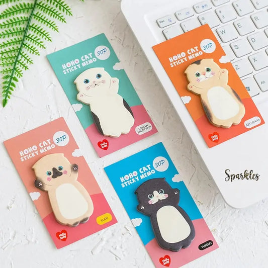 QUIRKY KITTY MEMO PAD SPARKLES