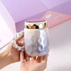 TRENDY GLOSSY CERAMIC MUG SPARKLES