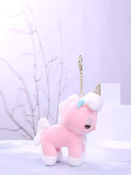 ADORABLE UNICORN PLUSH KEYCHAIN