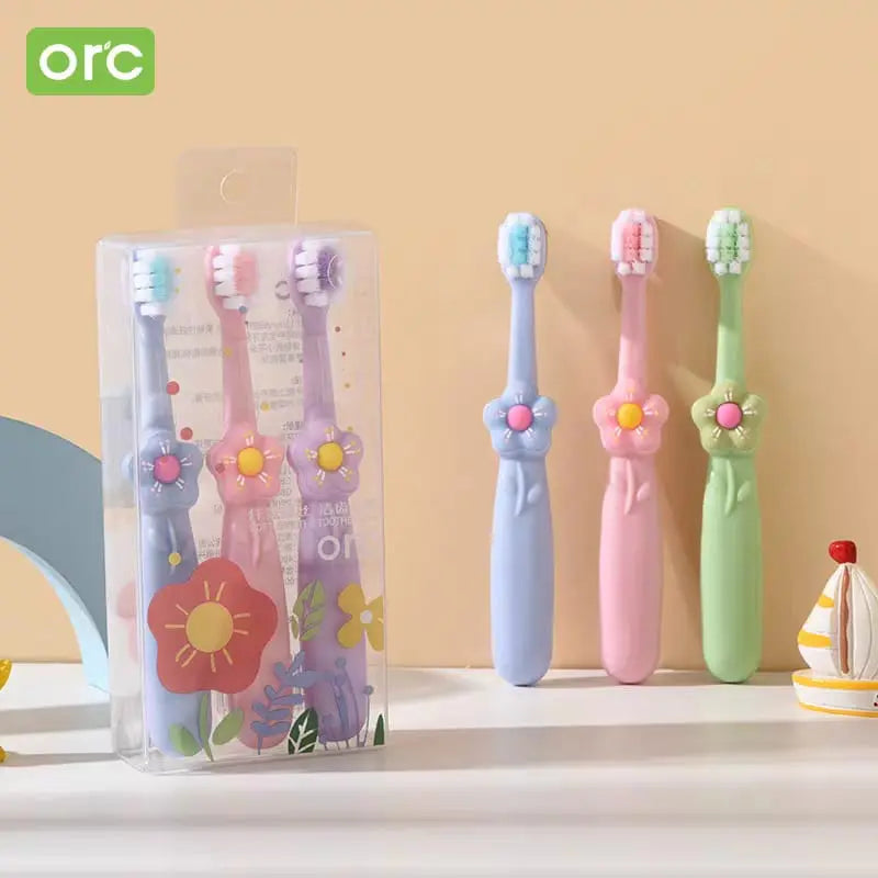 CUTE FLOWER TOOTHBRUSH SET SPARKLES