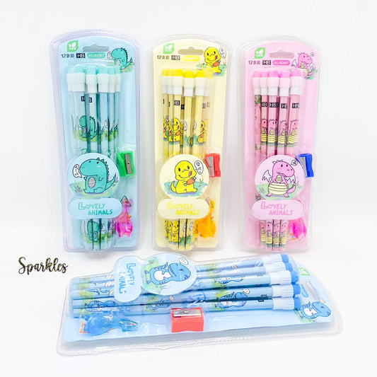 12 PENCILS SET SPARKLES