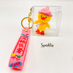 CHICK POUCH KEYCHAIN SPARKLES