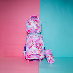 3 PC TROLLEY BACKPACK SET