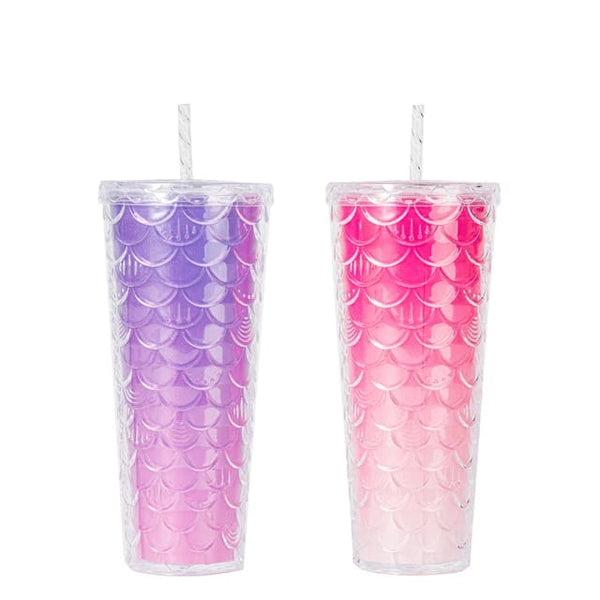 GLITTERY MERMAID SCALES SIPPER SPARKLES