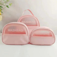 SET OF TOILETRY WASH BAGS SPARKLES