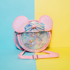 SHIMMERY BOW BAG SPARKLES