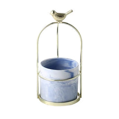 MODERN MARBLE CERAMIC SPARROW PLANTER