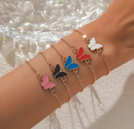 BUTTERFLY CHARM BRACELET SPARKLES