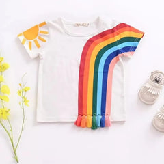 RAINBOW TASSEL SHIRT FOR SUMMER SPARKLES