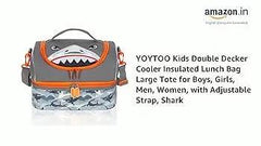 AESTHETIC SHARK DUAL COMPARTMENT LUNCH BAG SPARKLES