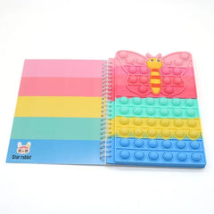 COLORFUL POP-IT SPIRAL NOTEPAD SPARKLES