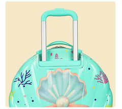 BEAUTIFUL SHELL LUGGAGE BAG SET SPARKLES