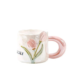 GLOSSY FLORAL MUG SPARKLES