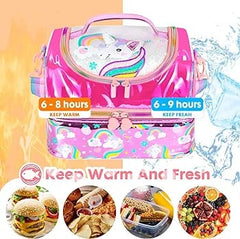 FOREVER GLITTER DUAL COMPARTMENT LUNCH BAG SPARKLES