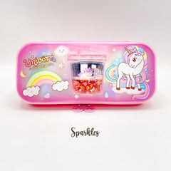 IRIDESCENT GLOSSY PENCIL CASE SPARKLES