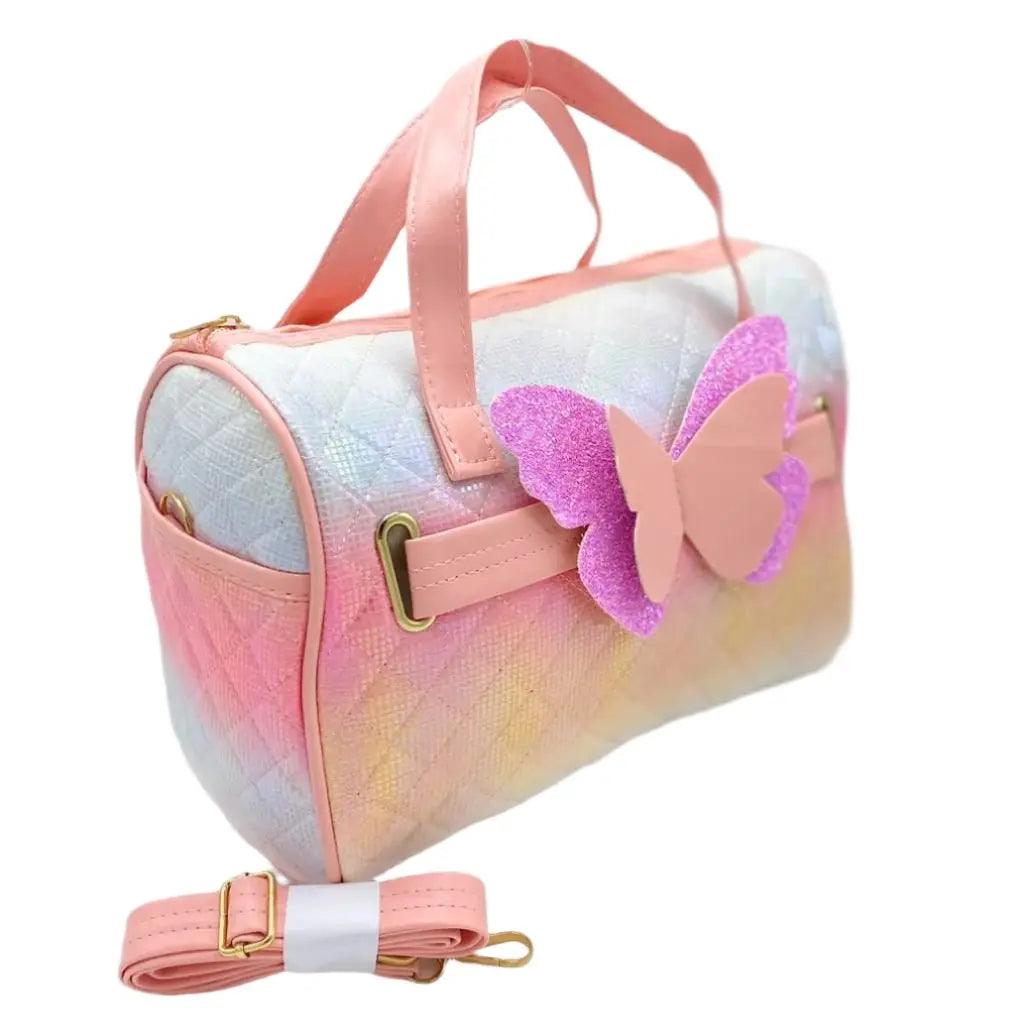 CUTE BUTTERFLY DUFFEL BAG SPARKLES