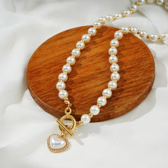 VINTAGE PEARL CHOKER NECKLACE SPARKLES