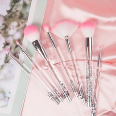 GLITTERY MAKEUP BRUSH SET SPARKLES