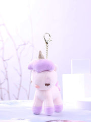 ADORABLE UNICORN PLUSH KEYCHAIN