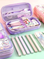 IRIDESCENT GLOSSY PENCIL CASE SPARKLES