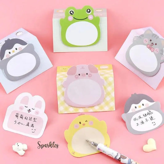 ADORABLE ANIMAL MEMO PAD SPARKLES