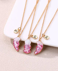 EXQUISITE BFF NECKLACE SET SPARKLES