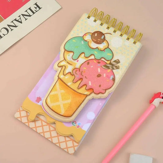 GLITTERY DESSERT NOTEPAD SPARKLES