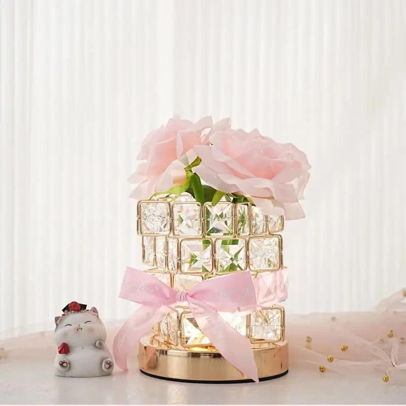 FLORAL CRYSTAL TABLE LAMP - Sparkles