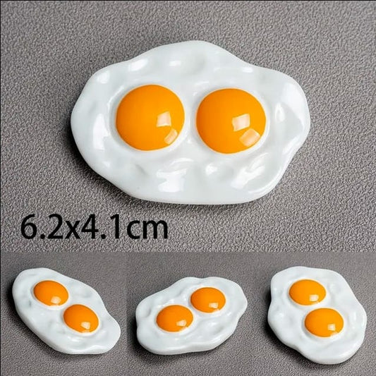 1 X DOUBLE YOLK EGG MAGNET SPARKLES